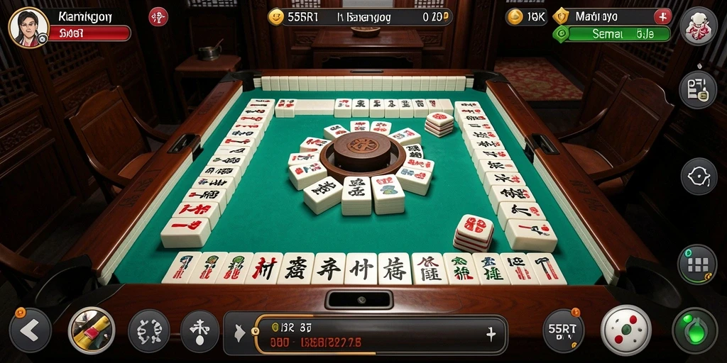 Tampilan gameplay Mahjong yang menantang dan menarik di 55RT.