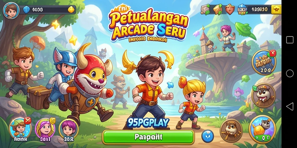 Screenshot gameplay 95PGPLAY yang menunjukkan aksi seru dalam game Arcade.
