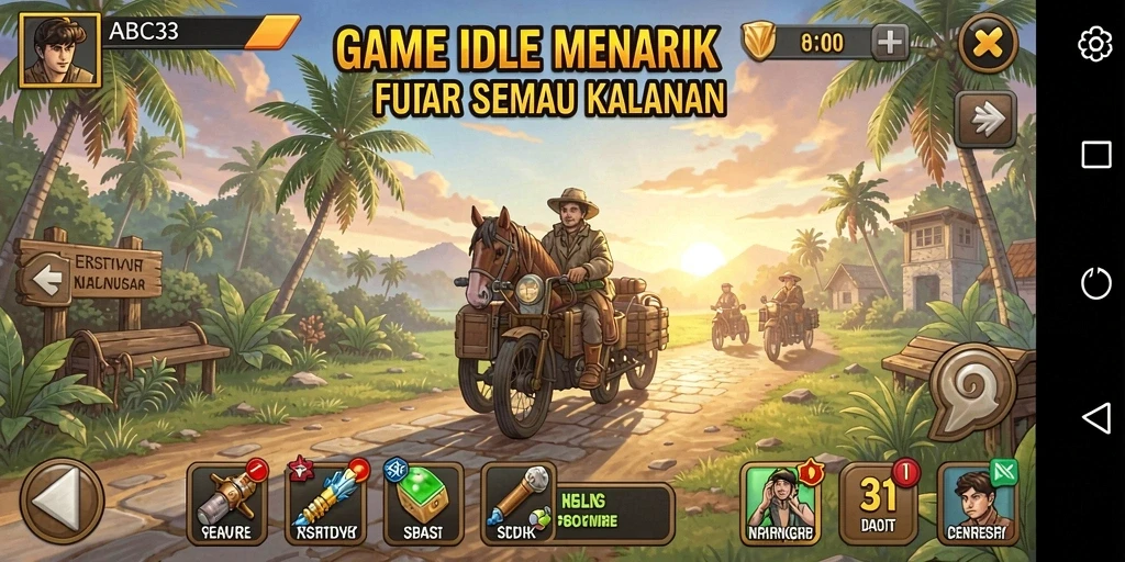 Screenshot menunjukkan gameplay santai dan menarik di ABC33.