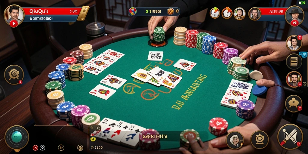 Tampilan gameplay QiuQiu yang mendebarkan dalam ADI99.