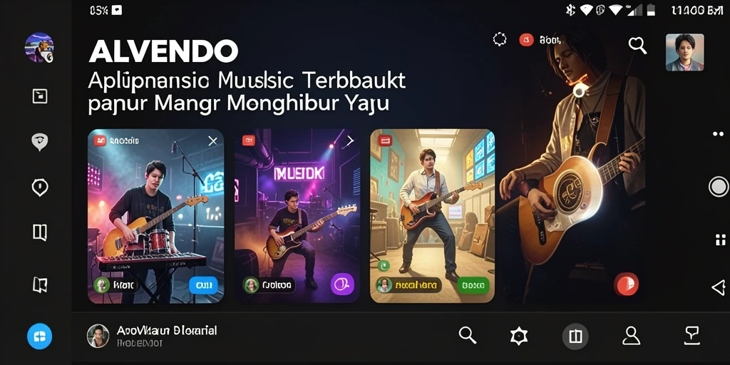Screenshot permainan <strong>ALVENDO</strong> yang menampilkan interaksi menarik dengan musik.