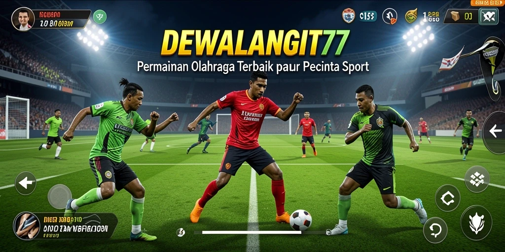 Tampilan gameplay seru di DEWALANGIT77 dengan aksi olahraga menegangkan.