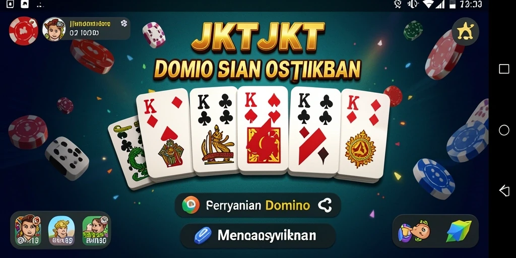 Screenshot gameplay JKTJKT menunjukkan serunya permainan Domino.