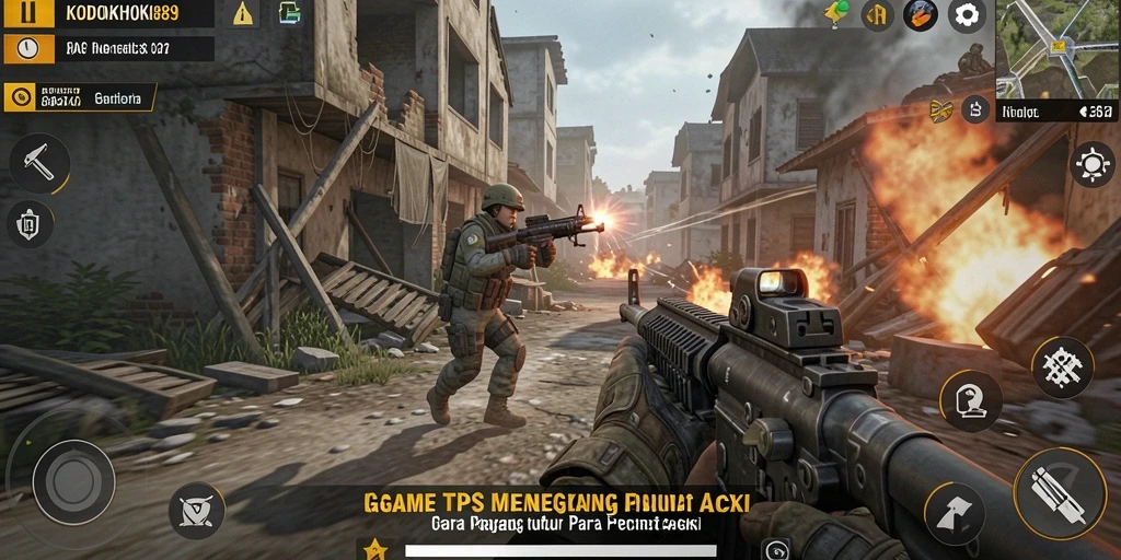 Tampilan gameplay KODOKHOKI889 yang penuh aksi di arena perang.