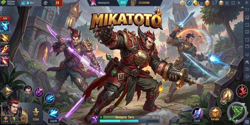 Tampilan menarik dari gameplay seru di MIKATOTO.