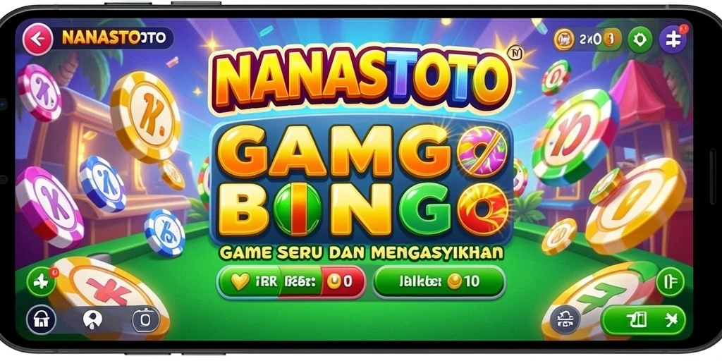Gameplay seru Bingo di NANASTOTO yang penuh tantangan.