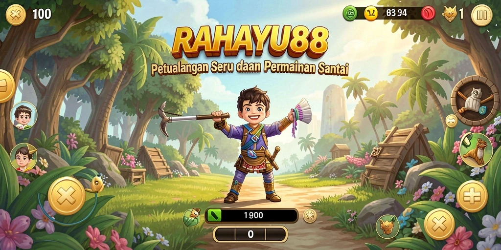Tampilan gameplay RAHAYU88 yang penuh warna dan seru.