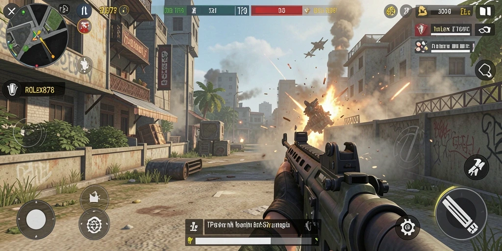 Tampilan menarik dari gameplay intens di ROLEX878.
