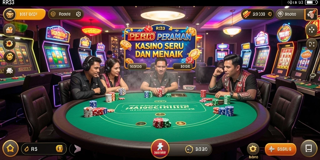 Tangkapan layar gameplay RR33 menampilkan keseruan permainan Kasino.